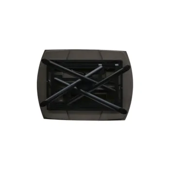 Tavolo con 2 allunghe da 30 cm, finitura Marmo Nero 