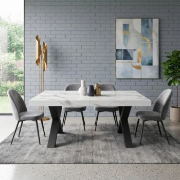 Tavolo con 2 allunghe da 40 cm