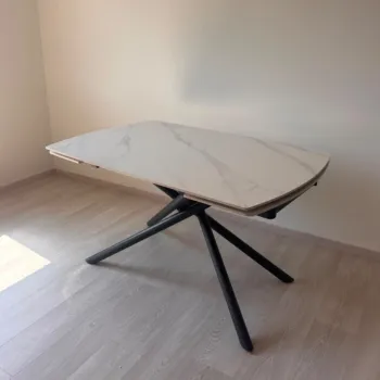 Tavolo in ceramica finitura Bianco