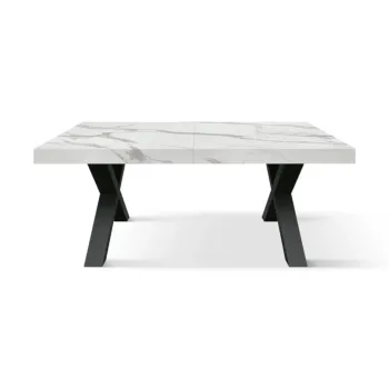Tavolo con 2 allunghe da 40 cm