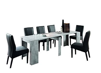 Consolle allungabile Made in Italy, Beton L. 252 cm