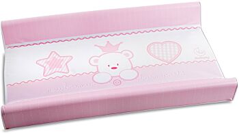 Culla moderna Baloo con ruote, finitura Choco con decori