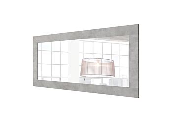 Specchiera rettangolare L.170 in finitura cemento