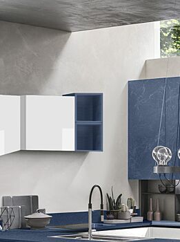 Vano a giorno per cucina, Blu