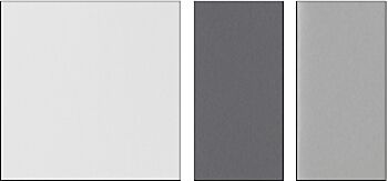 Letto contenitore Zadok in ecopelle in finitura bianco, grigio perla ed antracite