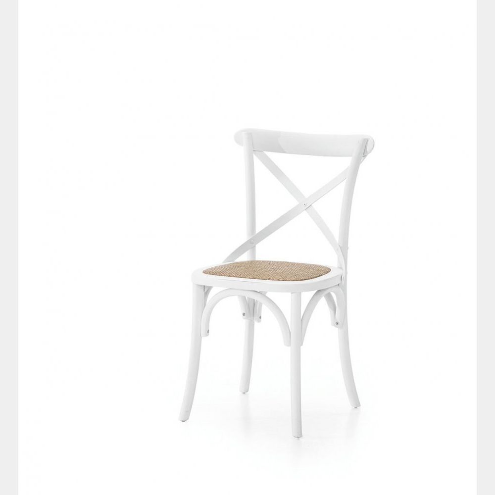 Sedia bianca in rattan naturale Offerte sedie in rattan online