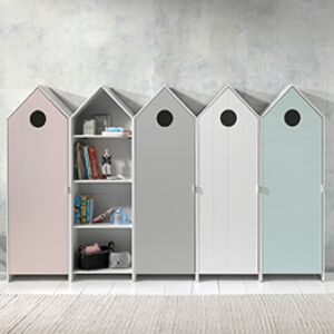 Armadietto per camerette moderno, disponibile in 4 finiture