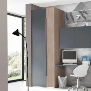 armadio moderno blu reale