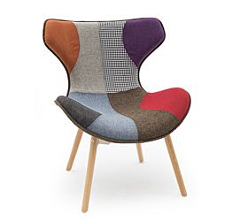 Sedia in tessuto Patchwork