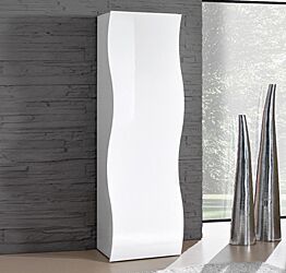 Guardaroba da ingresso bianco lucido linea onda
