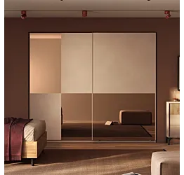 Armadio Cashmere con specchi, 2 ante scorrevoli