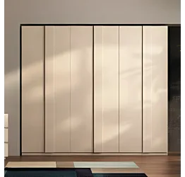 Armadio battente 6 ante, finitura Cashmere, L.273 H.240