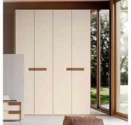 Armadio 5 ante battenti, Orzo e Noce biondo, L.229