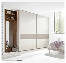 Boiserie con specchio e mensole, Noce scuro