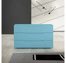 comò azzurro opaco