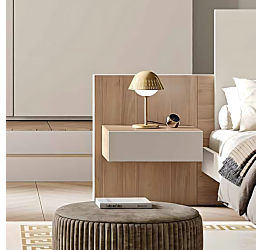 Comodino sospeso, Sequoia honey e Corda Zenzero Shop