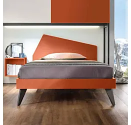 Letto 1 piazza e mezza Iceberg Moretti Compact, Corallo