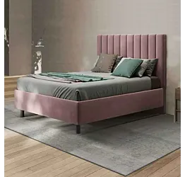 letto matrimoniale rosa antico