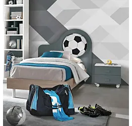 lettino singolo blu