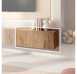 Ribalta sospesa 69x29, Cadiz cannettato, collezione Logica