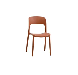 Sedia per interni ed esterni, 42x83x50 h cm, color Terracotta