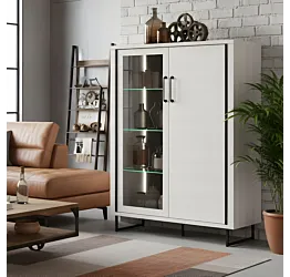 vetrina bassa industry bianca