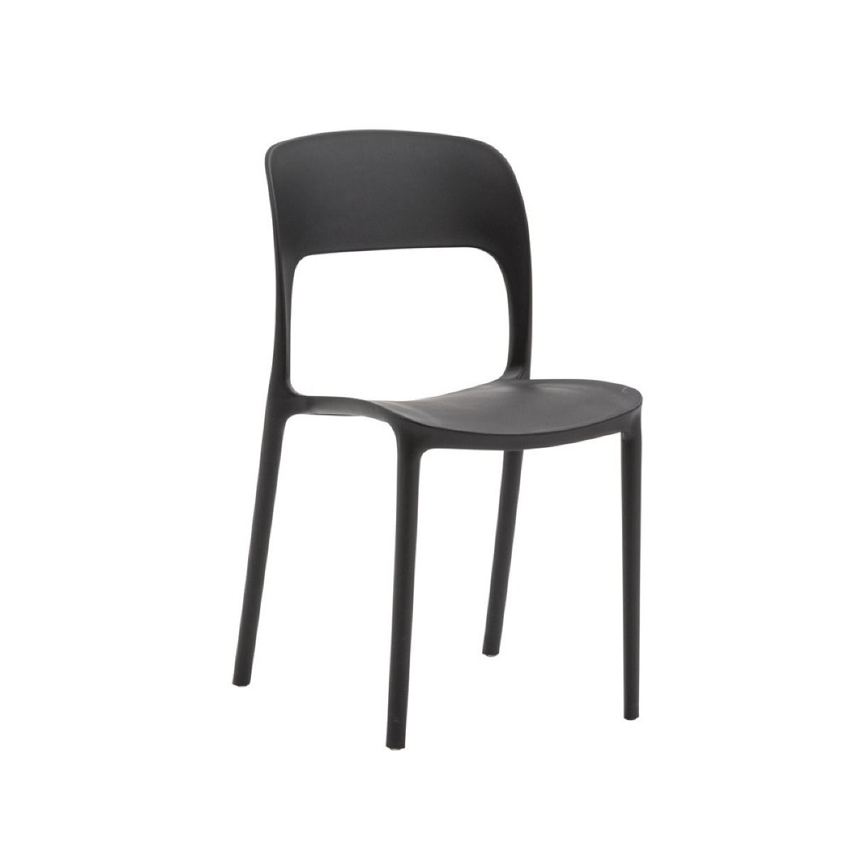 RONA chair _ Sedia in Polipropilene, Nero 