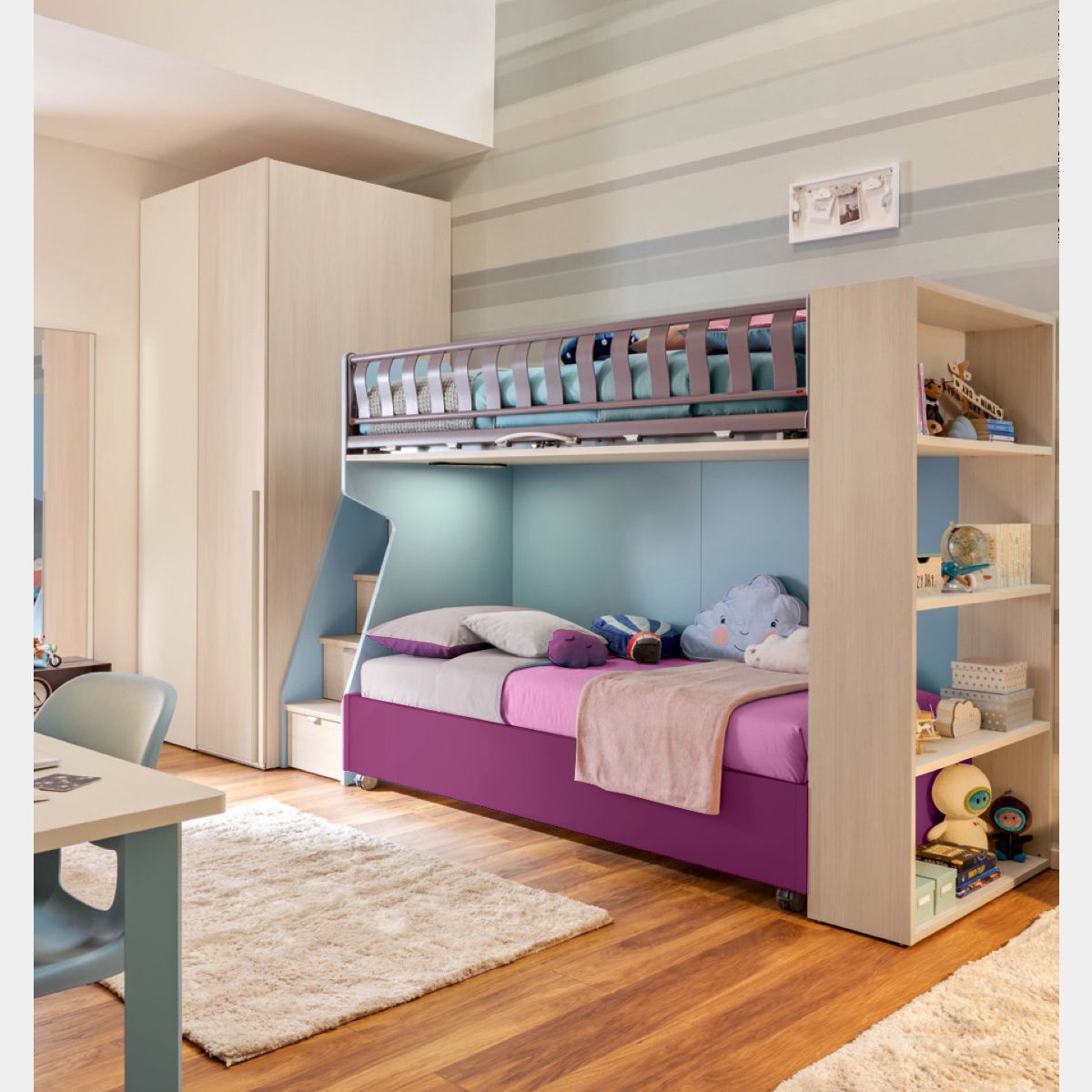 Cassetto con ruote sotto letto Lunja