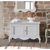 Credenza in legno, finitura zinco, shabby chic