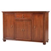 Credenza in legno finitura noce arte povera, con 4 porte e 2 cassetti 159x107