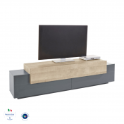 Mobile Porta TV colore Ardesia e Oak, L.200