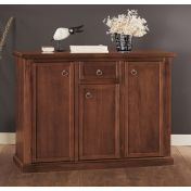 Credenza in legno finitura noce, arte povera - cm 120x88