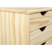 Links, scrivania Julia per bambini in legno naturale