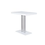 Tavolo bar moderno 120x80 cm - mdf laccato bianco