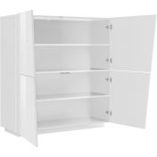 Madia credenza alta 4 ante bianco lucido