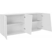 Madia credenza 4 ante bianco lucido