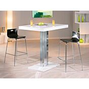 Tavolo bar moderno 120x80 cm - mdf laccato bianco