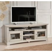 Porta TV in legno, grigio patinato - cm 170X69