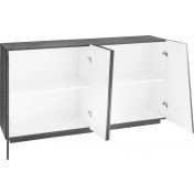 Madia credenza piccola, 4 ante Ardesia