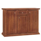 Credenza in legno massello, noce, arte povera - cm 120x88