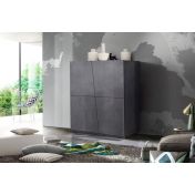 Madia credenza alta 4 ante ardesia