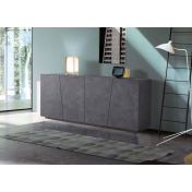 Madia credenza 4 ante in finitura ardesia