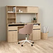 scrivania con alzata spaziosa e economica
