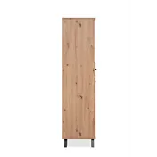 Madia alta stile nordico, finitura Rovere Oak e Antracite lato