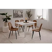 Tavolo allungabile stile nordico, finitura Bianco 80 x 80 
