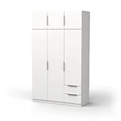 armadio 6 ante bianco opaco