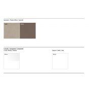 Armadio di design moderno a 2 ante scorrevoli, spatolato Bronzo e Bianco Altea