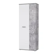 armadietto con 5 ripiani bianco e grigio chiaro in sconto
