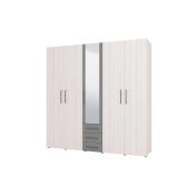 Armadio Bianco frassino e Grigio