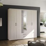 Armadio design moderno bianco frassino